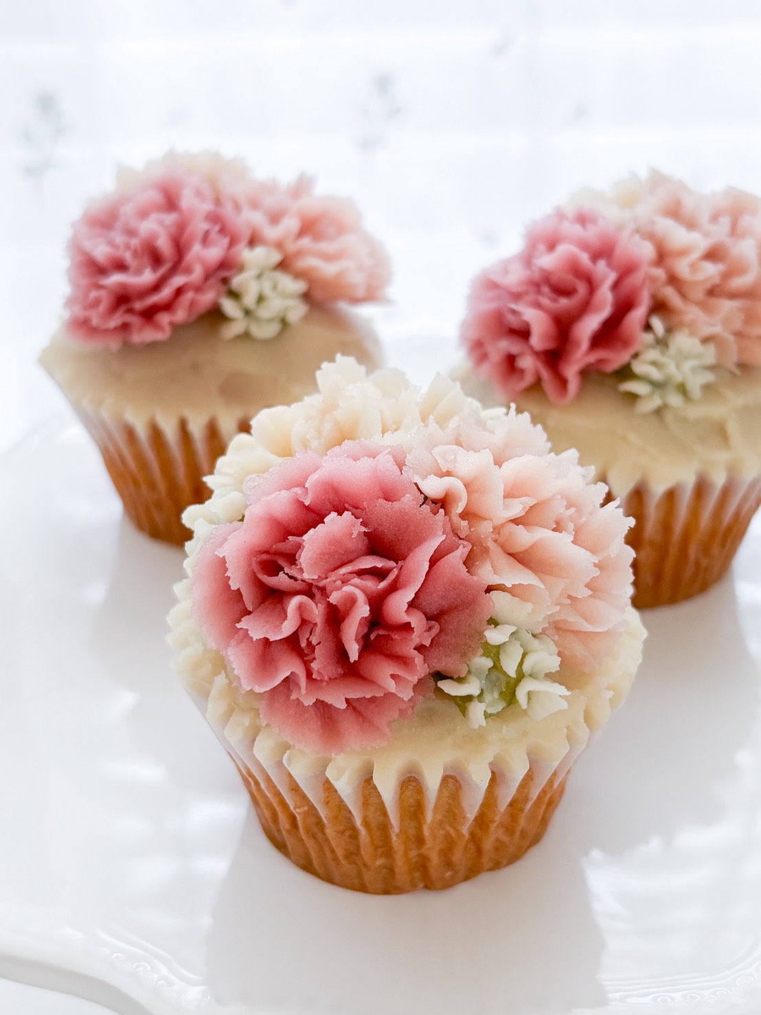 母の日フラワーカップケーキレッスン